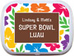 super bowl luau favors - mint and candy tins